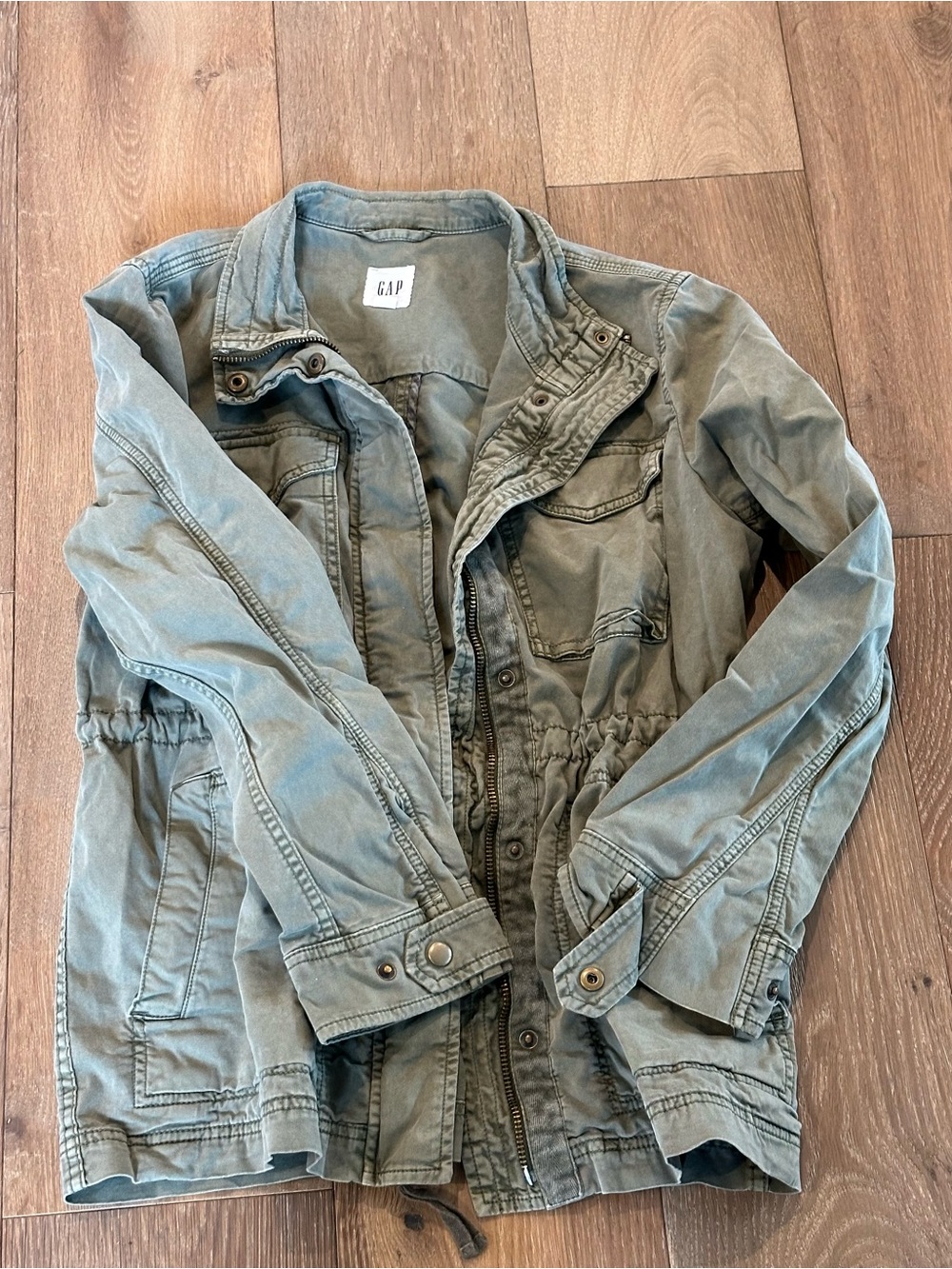 Gap Women’s military olive green jacket size M cotton